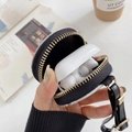 Stripe Print               Zipper Leather Storage Bag for Airpods2 Pro Earphone 6
