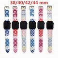 Luxury Designer LV Leather Watch Band for Apple iWatch Wrist Band Bracelet Strap
