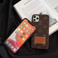 Luxury Designer Retro Louis Vuitton Leather Back Cover Paris LV Shell for iPhone