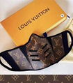 Luxury Designer Retro Louis Vuitton Leather Mask LV Checkerboard LV Plaid Mask
