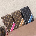 Luxury Pairs Louis Vuitton Flip Leather Wallet Clutch Wristband Lanyard Case