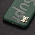 Luxury Designer Supreme Louis Vuitton Leather Back Cover Paris Supr LV Case