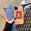 Luxury Square Stripe Print Louis Vuittion Storage Back Shockproof LV Back Case