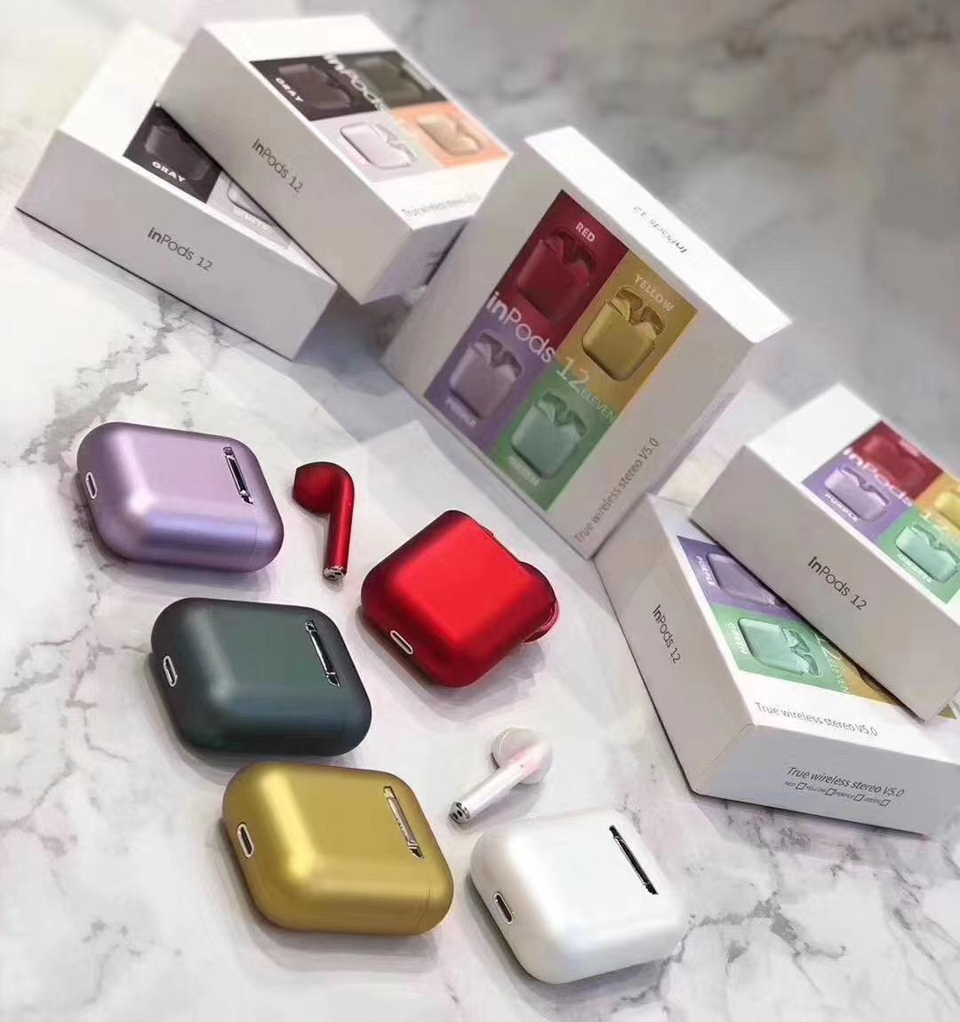 Colorful Plating TWS Airpods i12 Wireless Earphone with Charger Box Super Bass 3