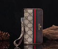 Luxury Designer Classic Louis Vuitton Flip Leather Wallet Case Lanyard LV Purse