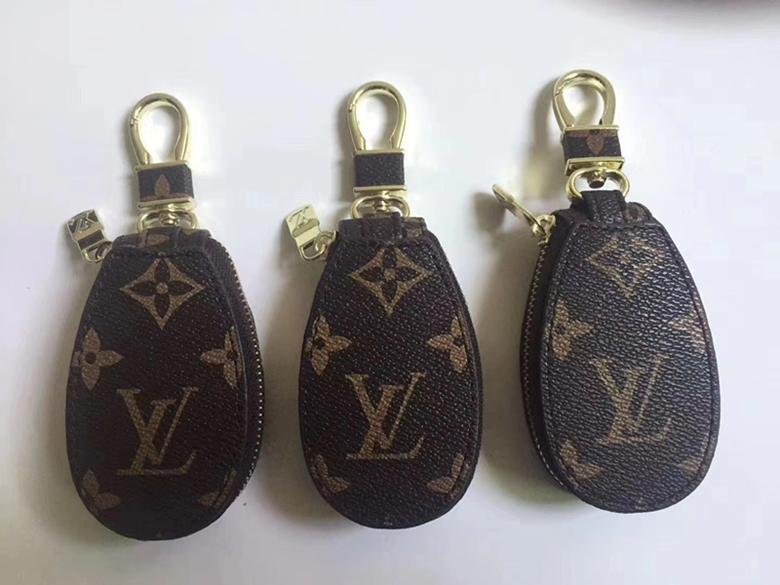 Luxury Louis Vuitton Plaid Print Zipper Leather Keychain Checkerboard LV Wallet - Hseng (China ...