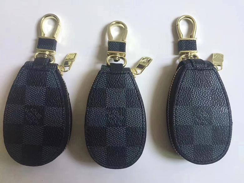 Luxury Louis Vuitton Plaid Print Zipper Leather Keychain Checkerboard LV Wallet - Hseng (China ...