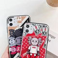 Luxury Designer KAWS Louis Vuitton Back Cover Cartoon Supreme LV Pairs Case