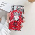 Luxury Designer KAWS Louis Vuitton Back Cover Cartoon Supreme LV Pairs Case