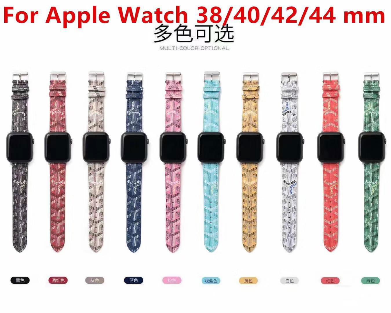 Luxury Designer Goyard Wristband Strap Paris Goyard iWatch Wrist Band Bracelet 3