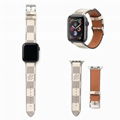 Luxury Designer               Plaid Print iWatch Wrist Strap     eather Band 8