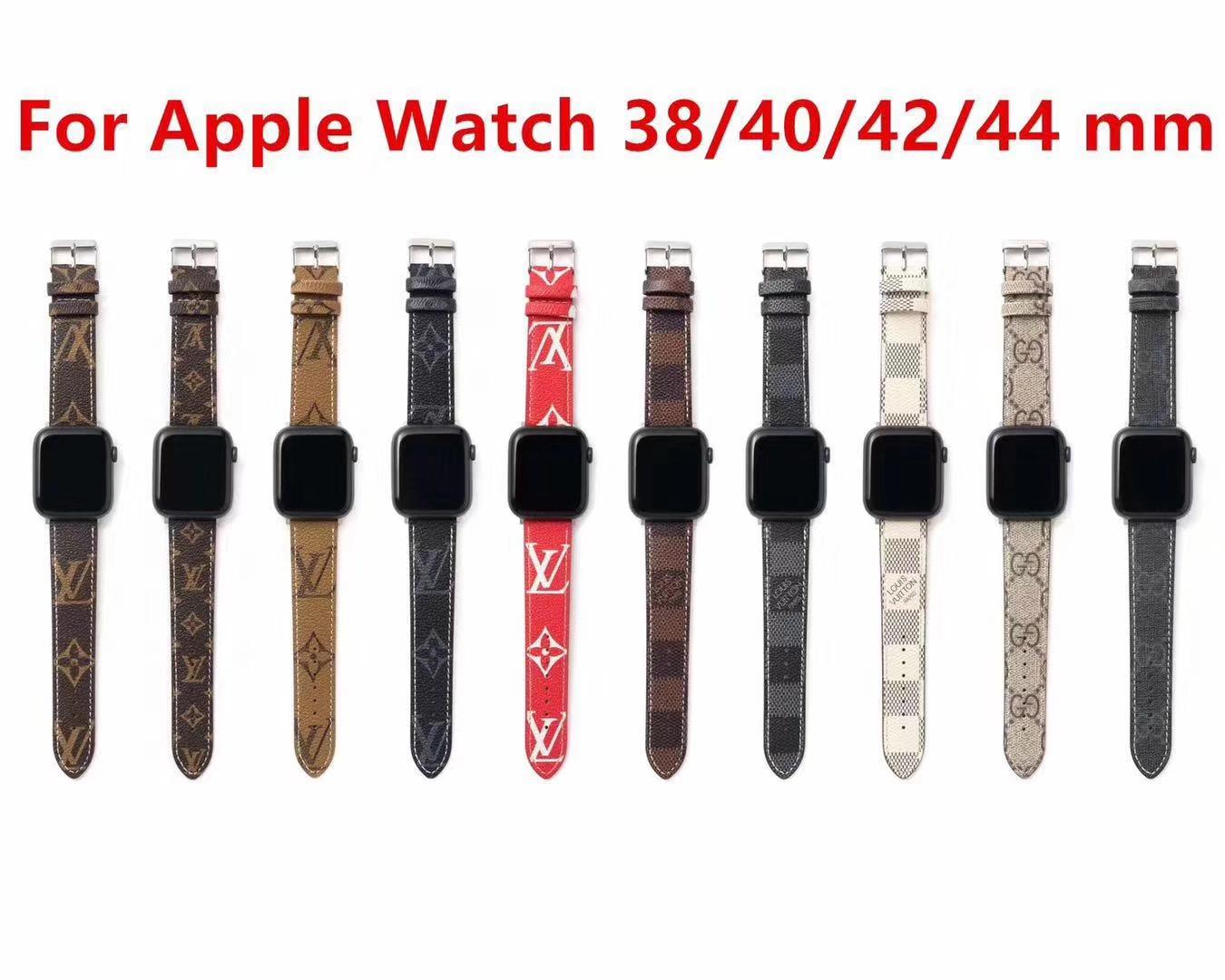 Luxury Designer               Plaid Print iWatch Wrist Strap     eather Band 2