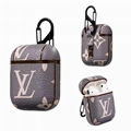 Luxury Designer Vintage Candy Color Louis Vuitton Airpods Leather Case LV Cover