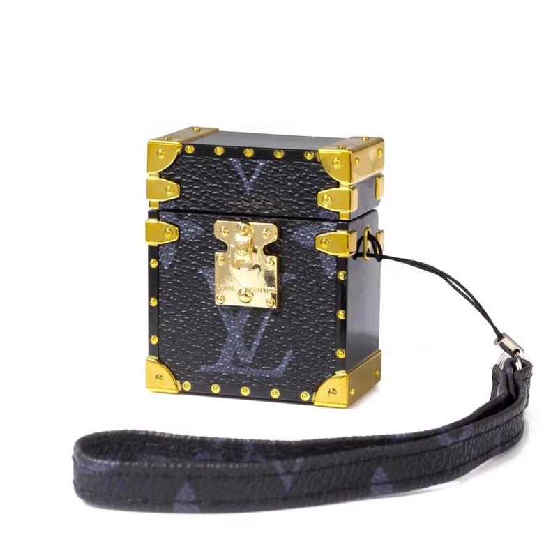 Square Plating Louis Vuitton Leather Airpods Pro Case Wristband LV Paris Case - Hseng (China ...