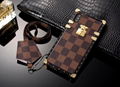 Retro Pairs Louis Vuitton Plating Crossbody Leather Back Cover LV Phone Shell