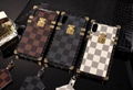 Retro Pairs Louis Vuitton Plating Crossbody Leather Back Cover LV Phone Shell