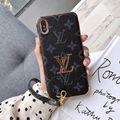 Plating Louis Vuitton Leather Back Cover Plaid Wristband Retro Paris LV Case 