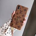 Plating Louis Vuitton Leather Back Cover Plaid Wristband Retro Paris LV Case 