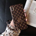 Plating               Leather Back Cover Plaid Wristband Retro Paris     ase  6