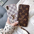 Plating Louis Vuitton Leather Back Cover Plaid Wristband Retro Paris LV Case 