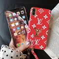 Plating Louis Vuitton Leather Back Cover Plaid Wristband Retro Paris LV Case 