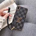 Plating Louis Vuitton Leather Back Cover Plaid Wristband Retro Paris LV Case 