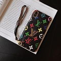 Plating Louis Vuitton Leather Back Cover Plaid Wristband Retro Paris LV Case 