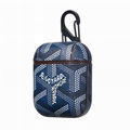 Luxury Paris Goyard Leather Airpods Pro Case Stripe Print Retro Goyard Cover