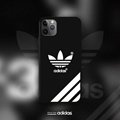 Luxury Designer Sports Adidas Soft Silicone Back Case Stripe Print Phone Case