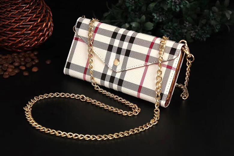 Luxury Designer Foldable Stripe Print Leather Wallet Case Wristband Bracelet