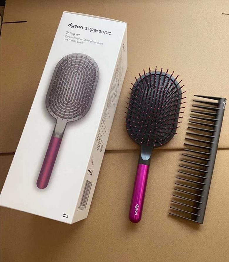 Luxury Designer Dyson Supersonic Styling Set Hair Paddle Brush Detangling Comb