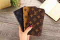 Luxury Designer Louis Vuitton Retro Magnetic Flip Monogram Leather Wallet Shell