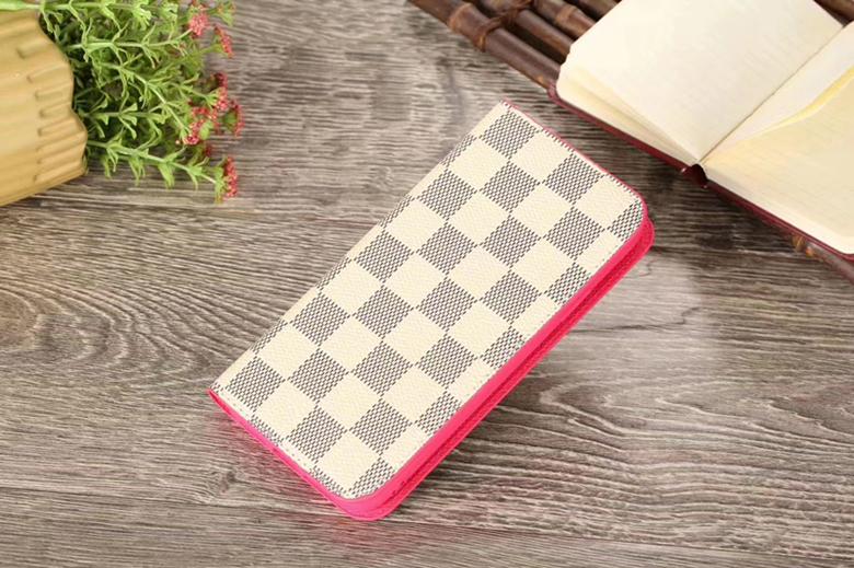 Luxury Designer               Retro Magnetic Flip Monogram Leather Wallet Shell 3