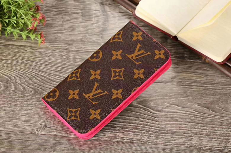 Luxury Designer               Retro Magnetic Flip Monogram Leather Wallet Shell 5