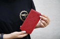 Retro Louis Vuitton Slim Magnetic Flip Leather Wallet Clutch Bracket LV Shell