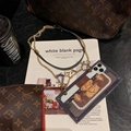 Luxury Designer Louis Vuitton Wristband Bracelet Crossbody Lanyard LV Back Case 