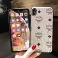 Luxury Designer MCM Vintage Leather Back Cover Paris MCM Phone Shell for iPhone  7