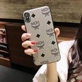 Luxury Designer MCM Vintage Leather Back Cover Paris MCM Phone Shell for iPhone  8