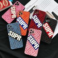 Luxury Designer Supr Leather Back Cover Paris         Phone Shell for iPhone 11 1