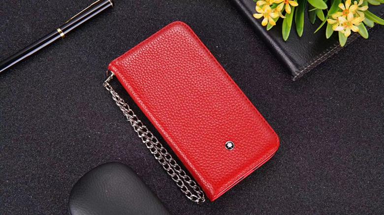 Luxury Designer Montblanc Vintage Vegan Leather Wallet Clutch Bracket Phone Case 2