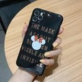 Luxury Designer Plating Mickey Mouse Back Cover Printed Letter Paris Mask Cover