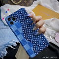 Luxury Designer Checkerboard Louis Vuitton Back Cover Cartoon Paris LV Case