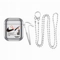 Plating      Cover for TWS Airpods2 Pro Wireless Headset with Pendant Lanyard  1