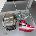 Plating      Lanyard Case for Apple Airpods2 Pro with 3D Sneaker Pendant Keyring