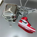 Plating      Bracelet Case for Apple Airpods2 Pro with Sneaker Pendant Keychain 2