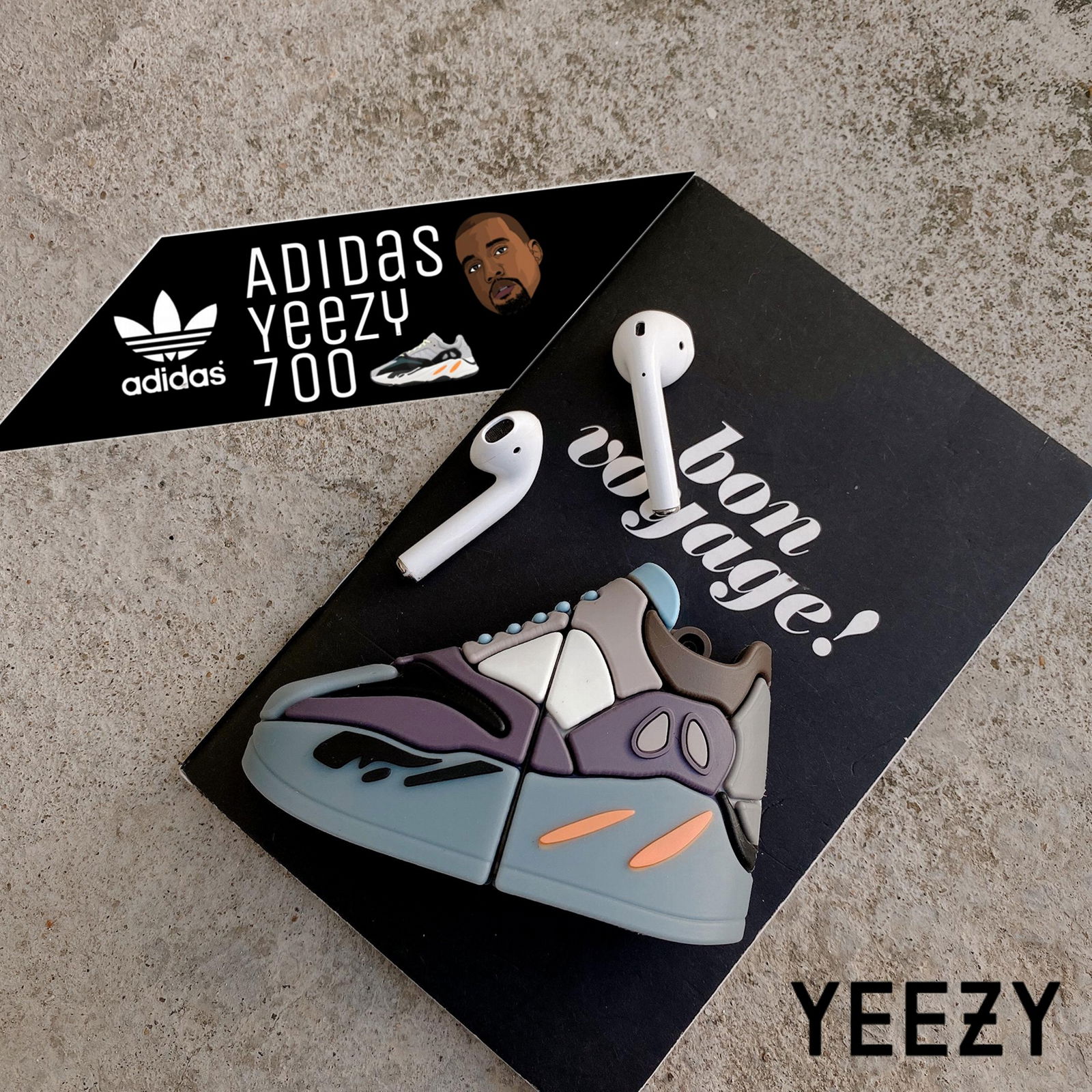 3D Yeezy Sneaker Storage Cover for Airpods2 Pro        Shoes Pouch Bag Case 2