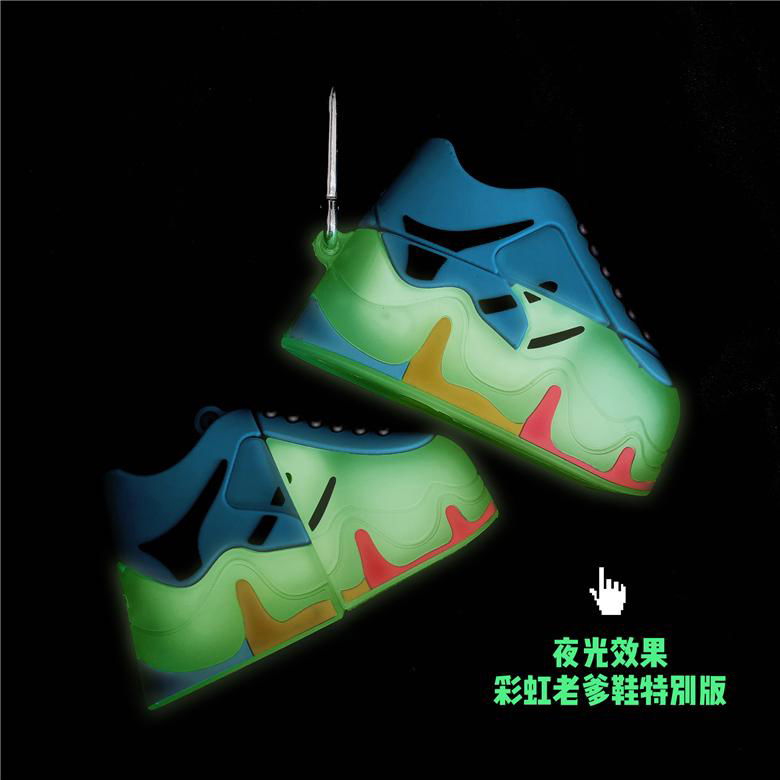 Noctilucent 3D Sneaker Silicone Pouch Bag for Airpods2 Pro Luminous Shoes Cover 5