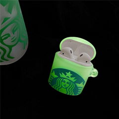 Luminous Starbucks Cup Silicone Case for Airpods2 Pro Noctilucent Pouch Bag Case