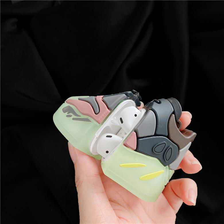 Noctilucent 3D        Sneaker Cover for Airpods Pro Luminous Shoes Storage Case 2