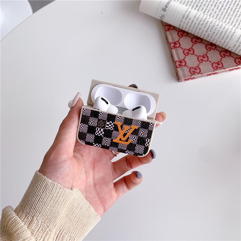 Checkerboard     ase for TWS Apple Airpods2 Pro Wireless Headset Pouch Bag 3